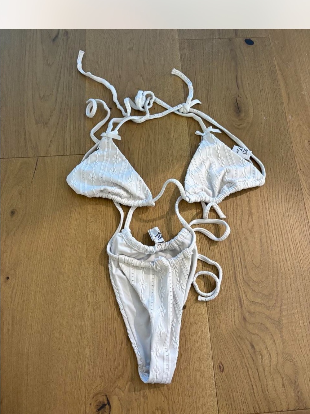 Princess Polly White Lace Triangle Bikini Set - Women Swim - Picture 2 of 2